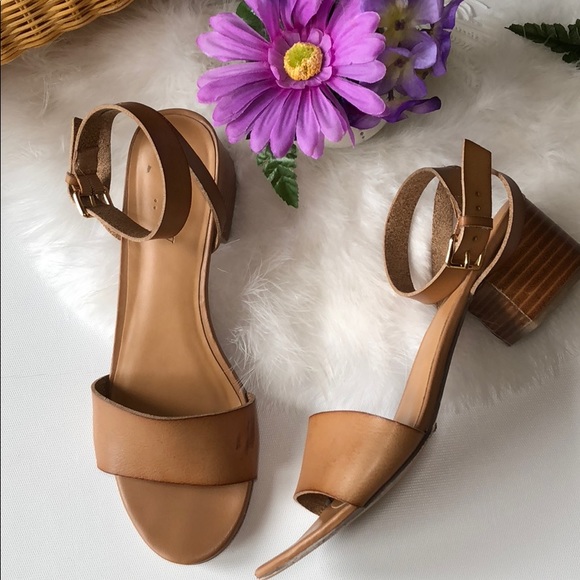 j crew factory block heel sandal